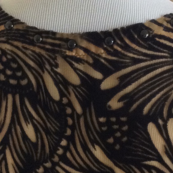 FREE PEOPLE black and tan burnout sleeveless swing dress - Picture 10 of 16